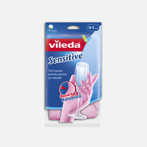 Vileda Candy Pink Sensitive Temizlik Eldiveni Orta Boy_1