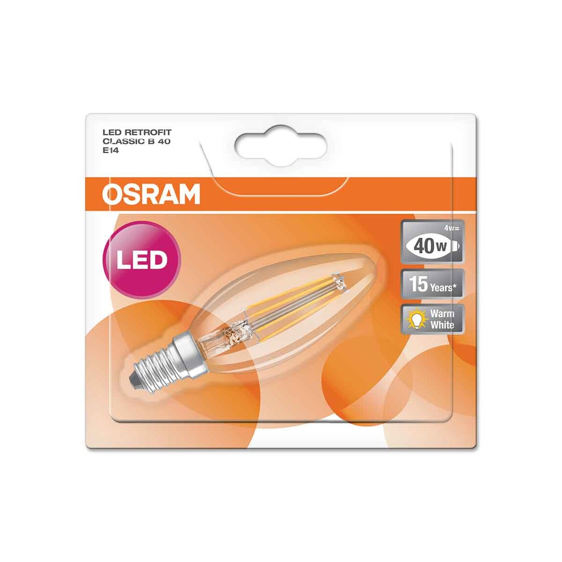    Osram Vintage 4 W Sarı Mum E14 Duy Led Ampul   