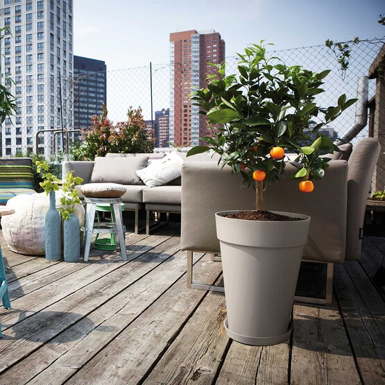 Elho Yüksek Saksı Gri Loft Urban 