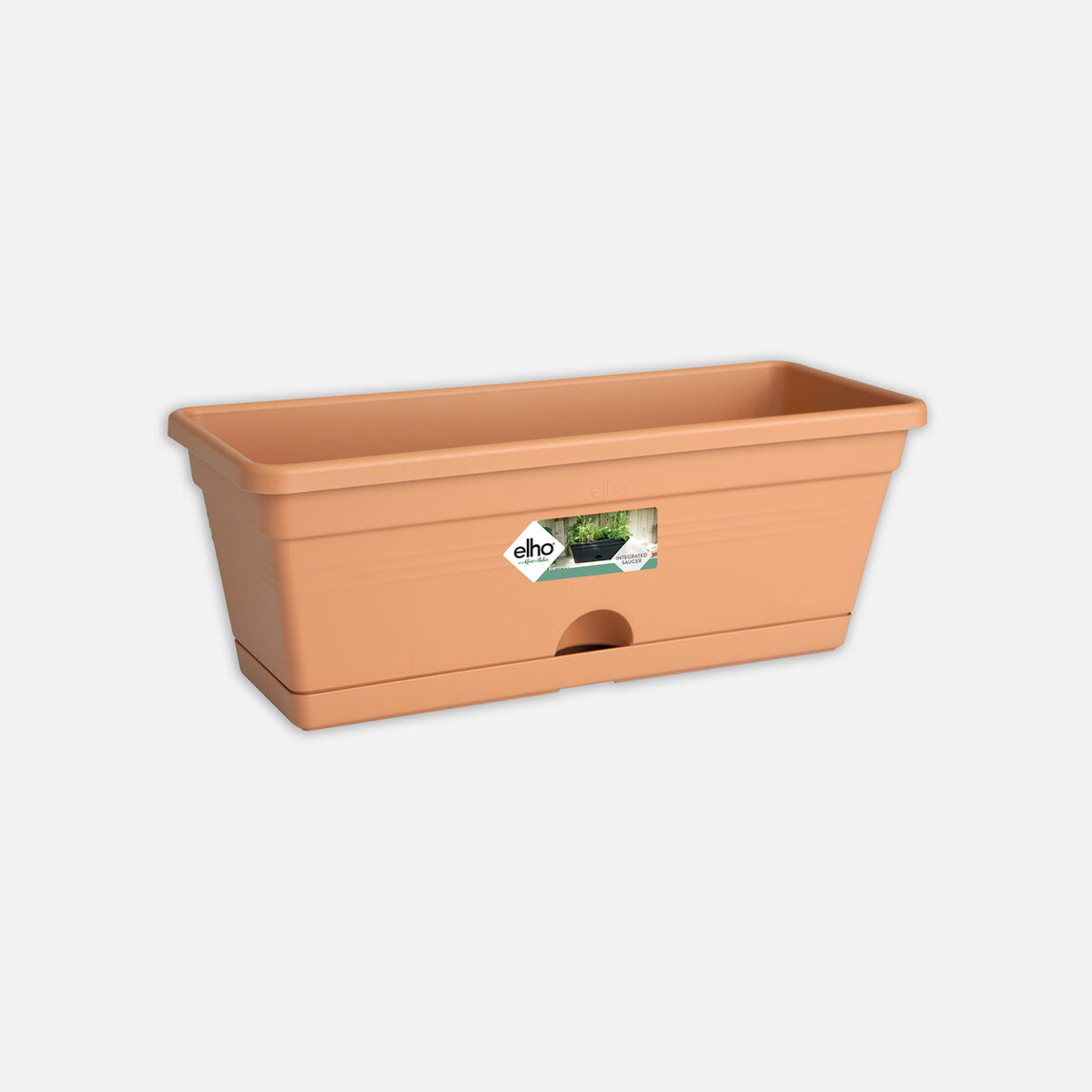    Elho Green Basics Balkon Saksısı Kahve 30 cm  