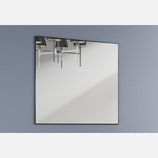 Polka Nero Aynalı 80 cm Üst Modül Banyo Dolabı