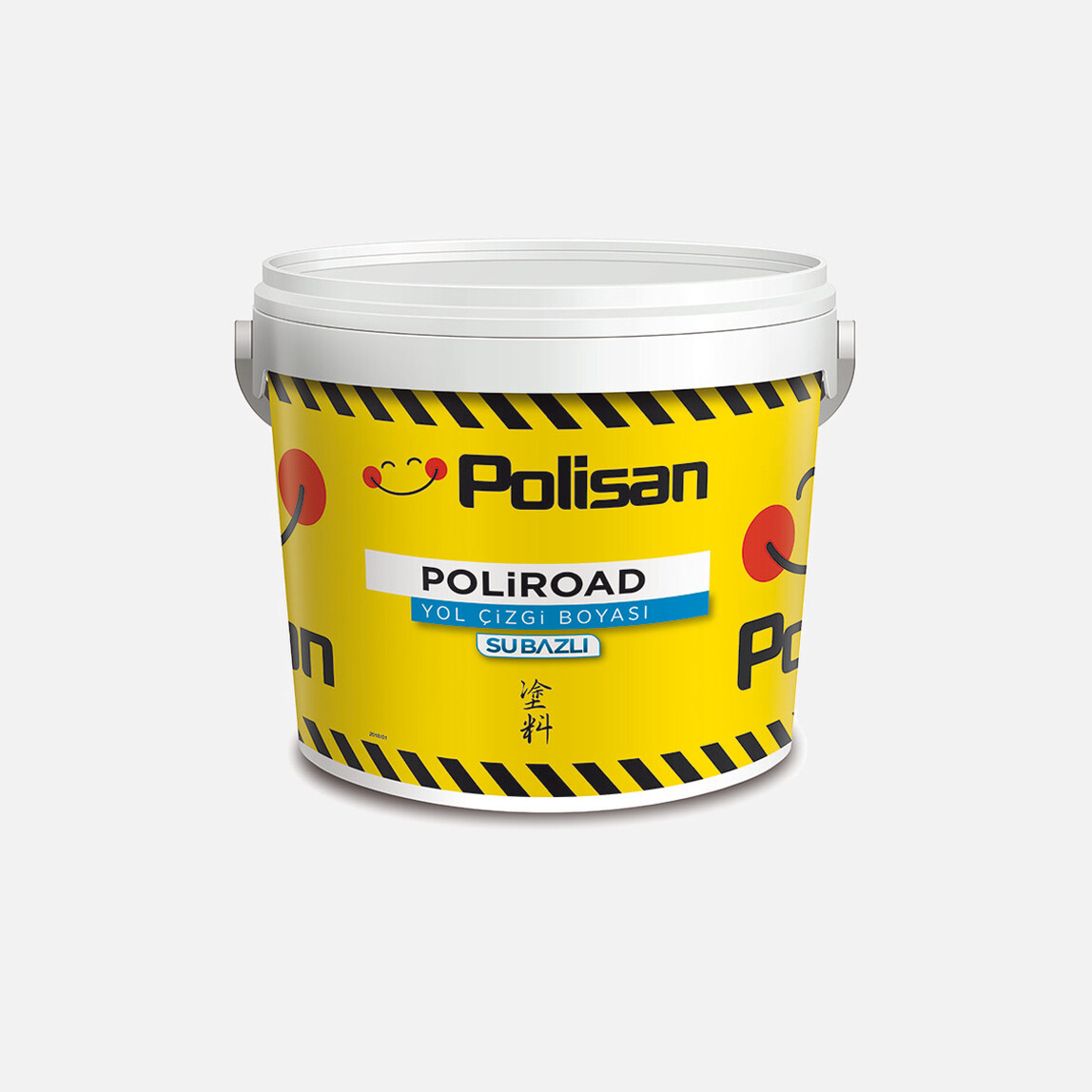    Polisan 2,5 lt Su Bazlı Yol Çizgi Boyası Beyaz 