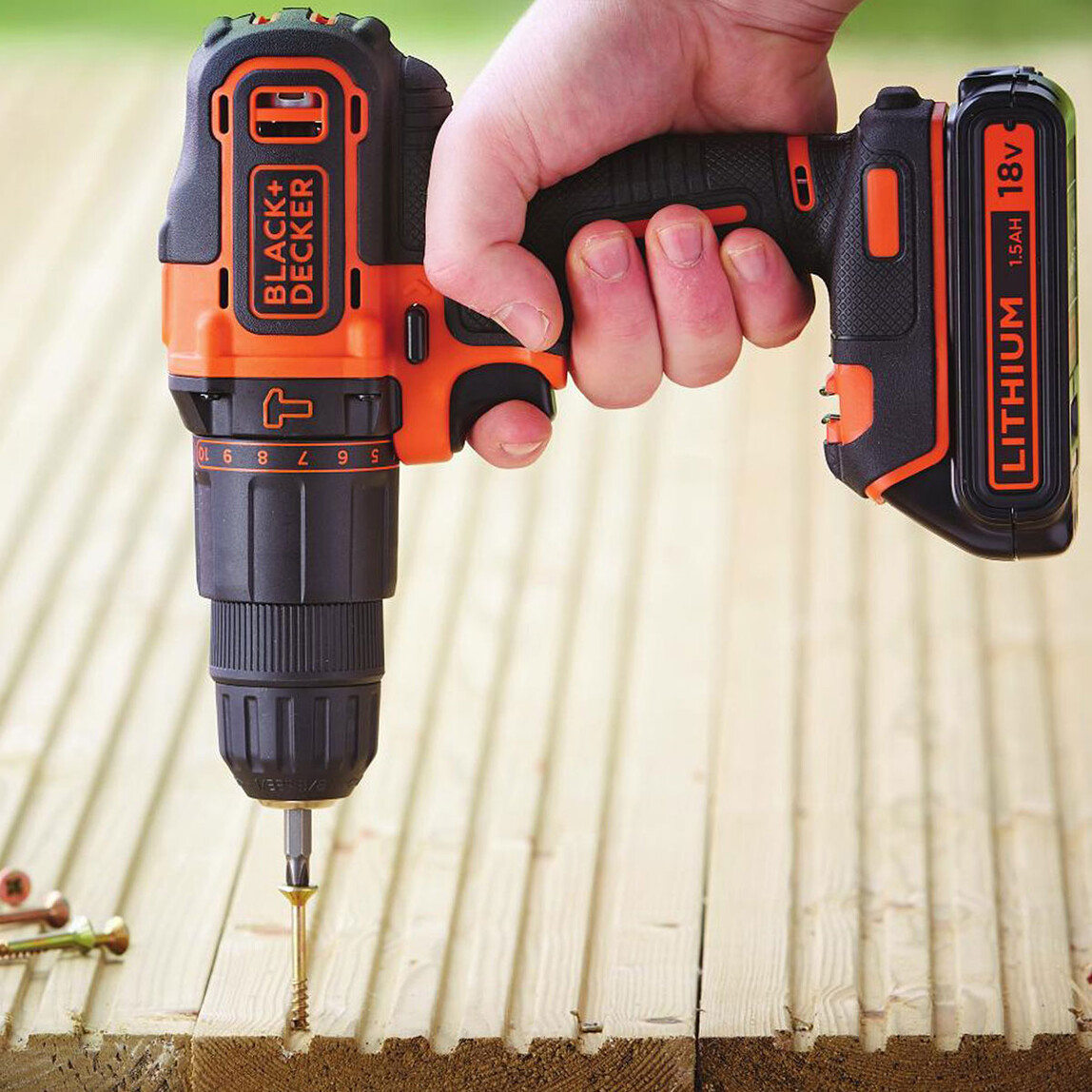    Black&Decker BDCHD18KB 18V Li-ion Çift Akülü 2 Vites Darbeli Matkap  