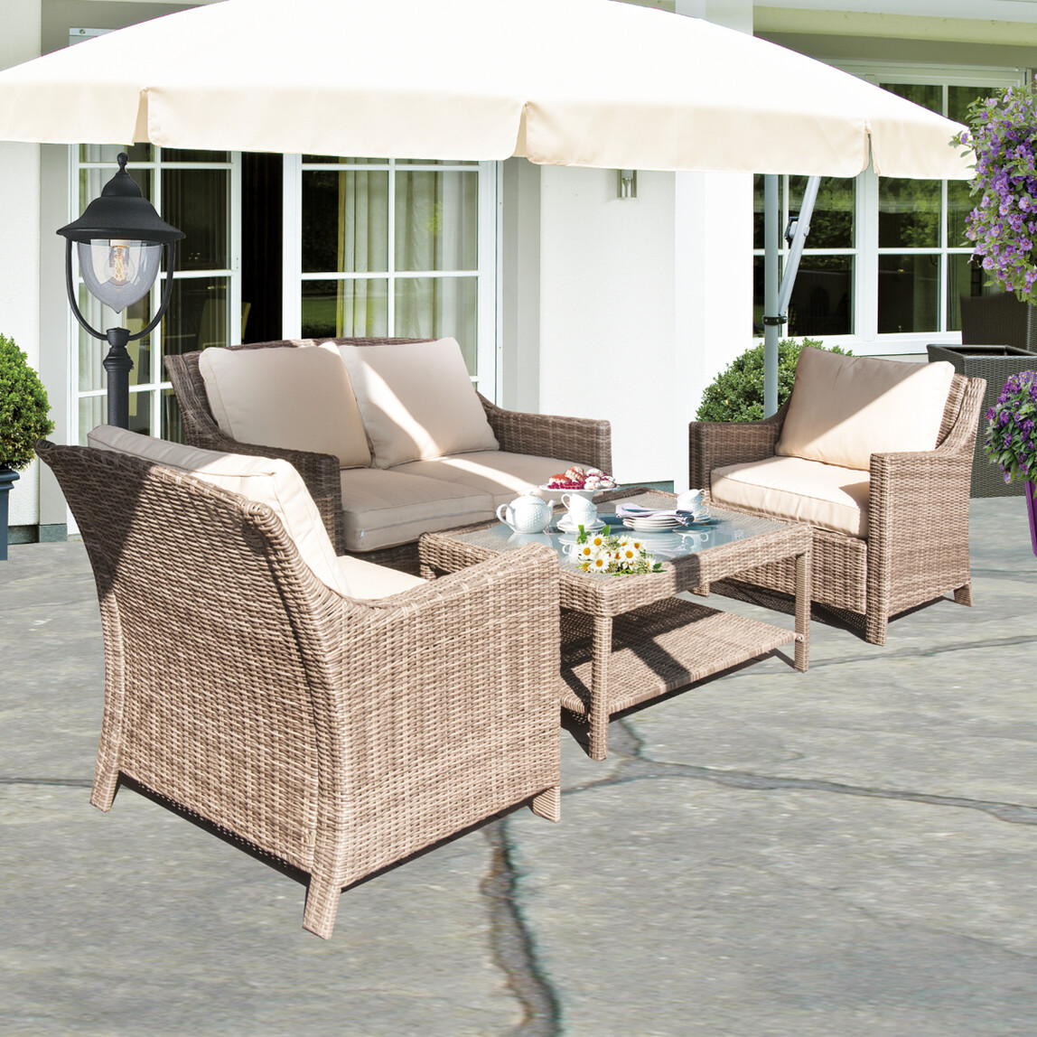    Sunfun Laguna Rattan Oturma Grubu  