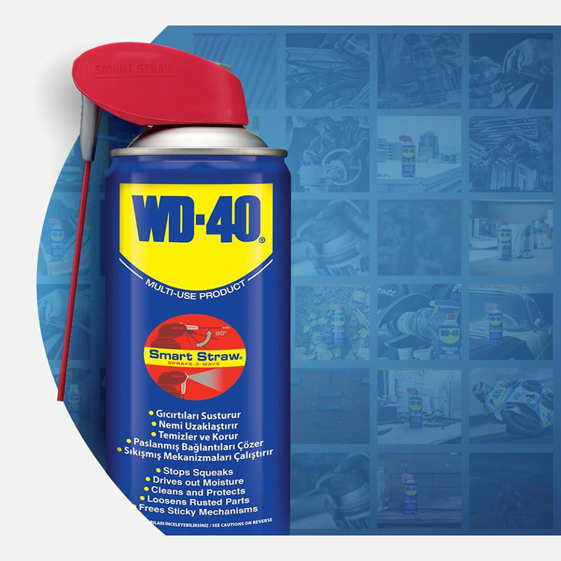    WD-40 Smart Straw Pas Sökücü Yağlayıcı ve Koruyucu 350 ml 