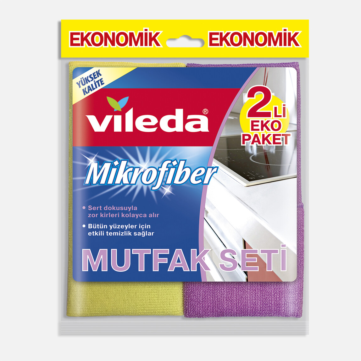    Vileda Mikrofiber Mutfak + Konfor Bez 2'li Paket  