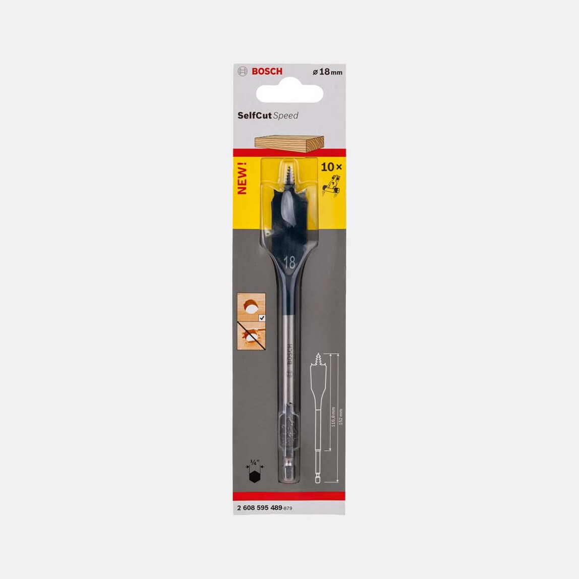    Bosch Self Cut Ahşap Yaprak Maktkap Ucu 18x152 mm  