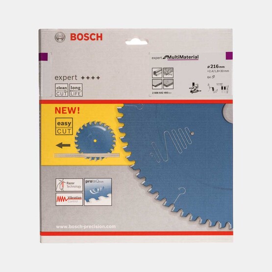 Bosch Expert Daire Testere Bıçak Çok Amaçlı 216x30 mm 64 Diş 