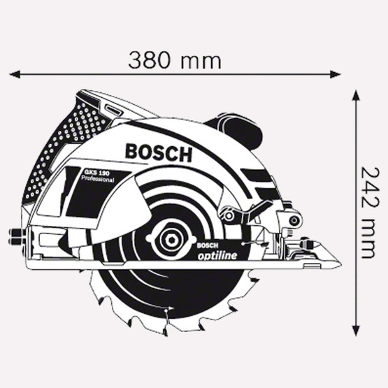 Bosch Profesyonel GKS-190 1400W 190 mm Daire Testere