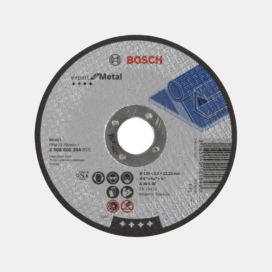 Bosch Metal Kesme Diskitaş 125X2,5 mm Düz expert