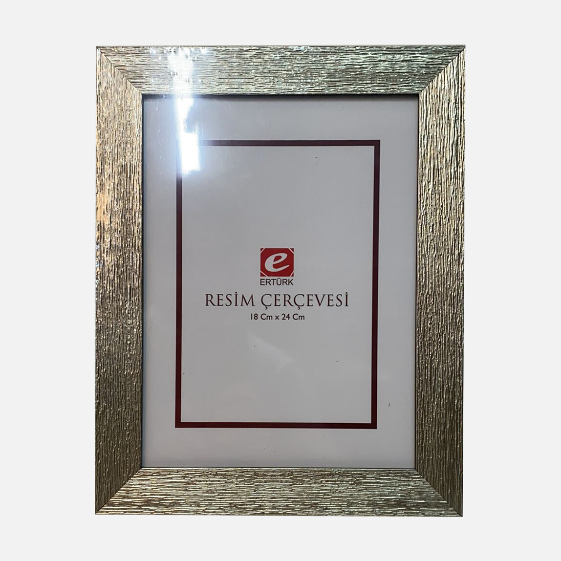    Ertürk Gümüş Ağaç Kabuğu Resim Çerçevesi 18x24 cm  
