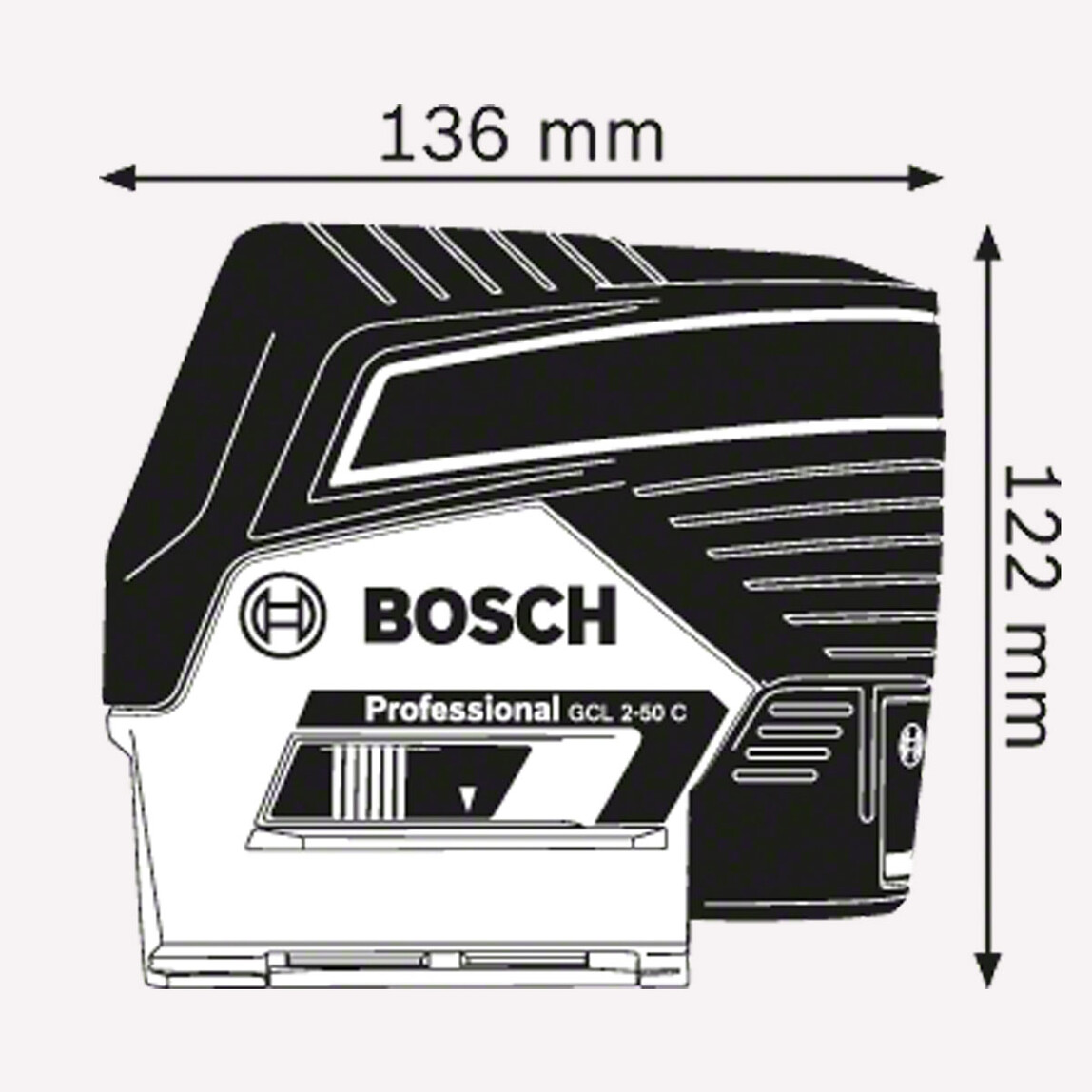    Bosch Profesyonel GCL 2-50C+RM2 50m Çizgi Lazer  