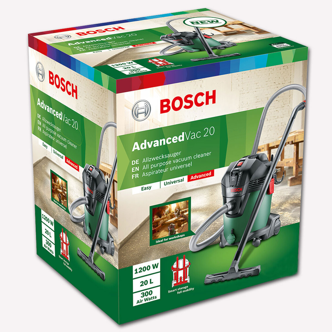    Bosch Advanced Vac 1200 W Islak-Kuru Elektrikli Süpürge   