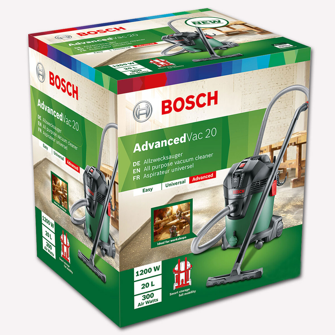    Bosch Advanced Vac 20 1200 W Islak-Kuru Elektrikli Süpürge 