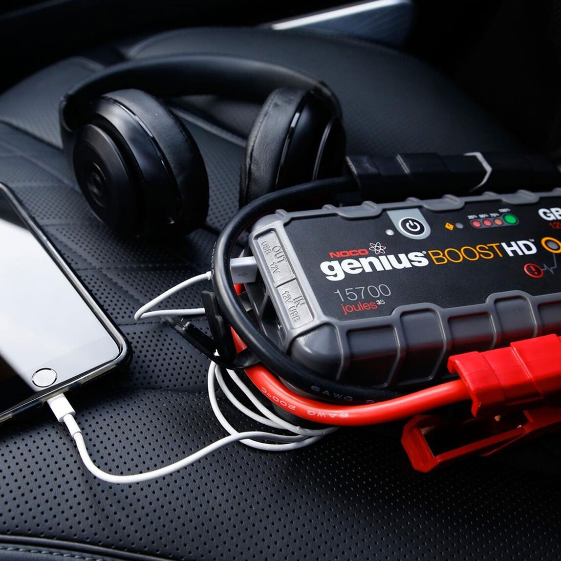    NOCO Genius GB70 12V 2000Amp Ultrasafe Lityum Akü Takviye + Powerbank + Led Lamba  