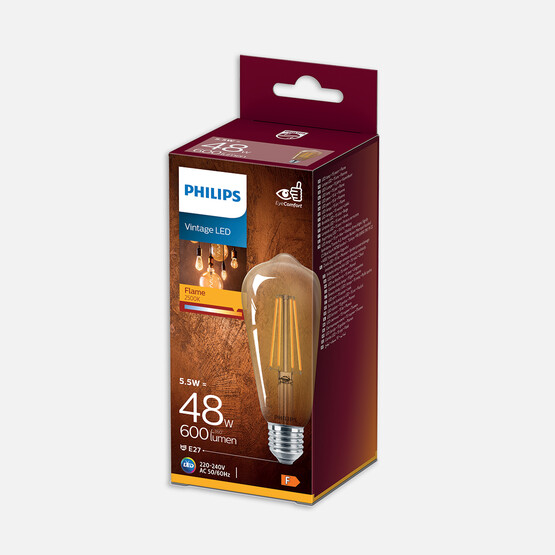 Philips Classic ST64 48 W Beyaz Klasik E27 Duy Led Ampul  