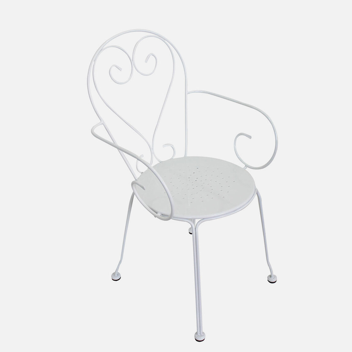    Sunfun Steel Metal Bahçe Sandalyesi Beyaz  