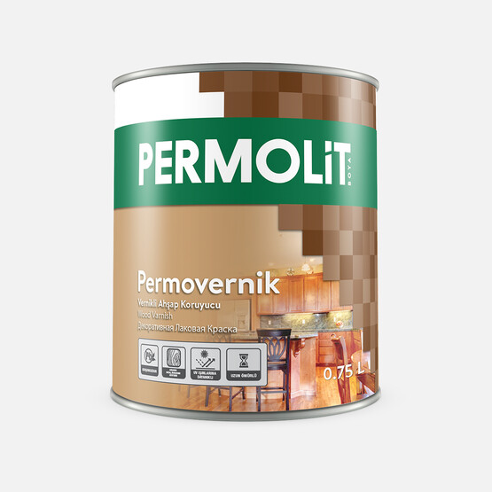 Permolit 0,75 lt Vernikli Ahşap Koruyucu Ceviz Permolit