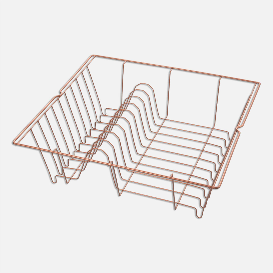    Metaltex Bakır Dikdörtgen Tek Katlı 36x33x12 cm Metal Bulaşıklık 