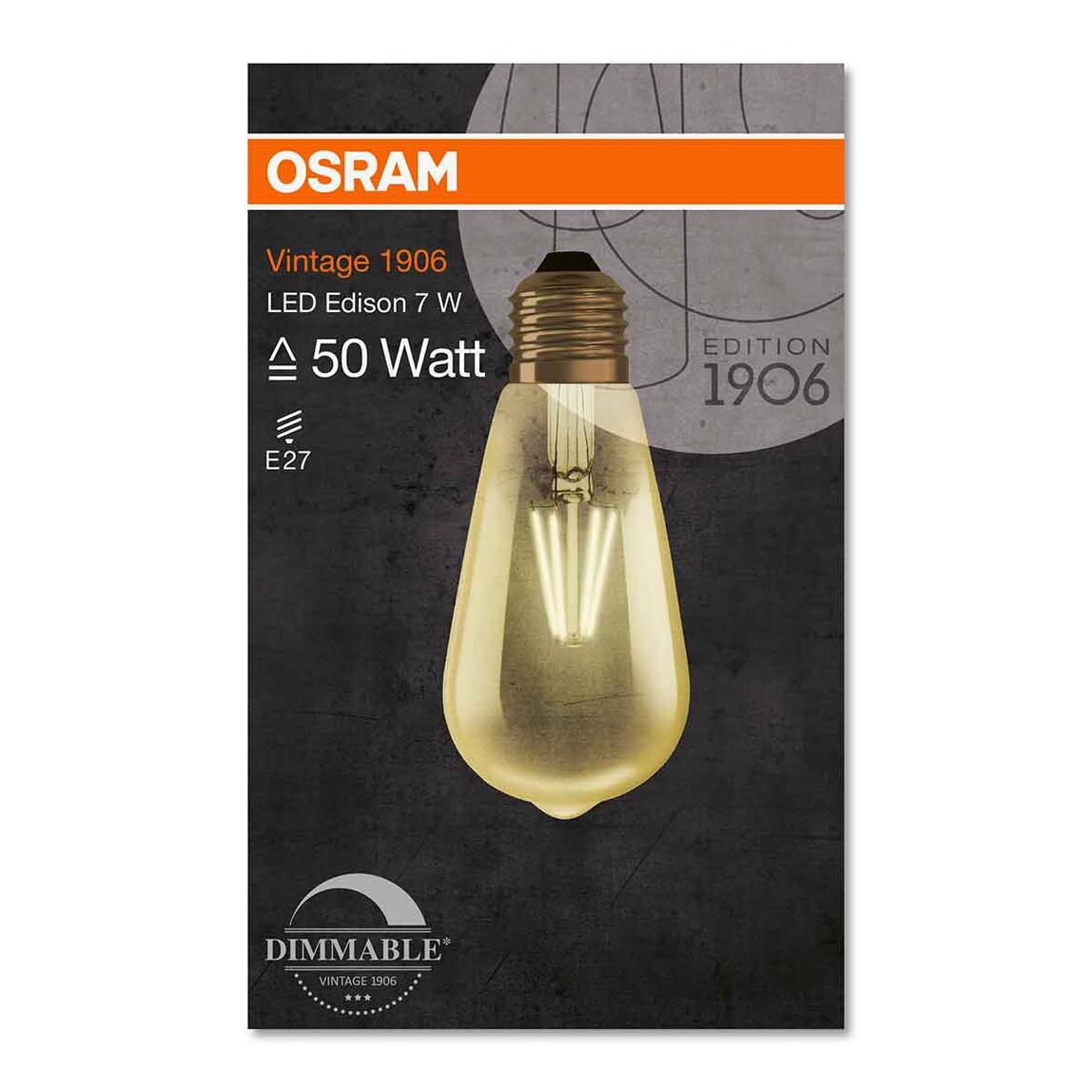    Osram Edison Fil Dim 6.5 W Sarı Klasik E27 Duy Led Ampul   