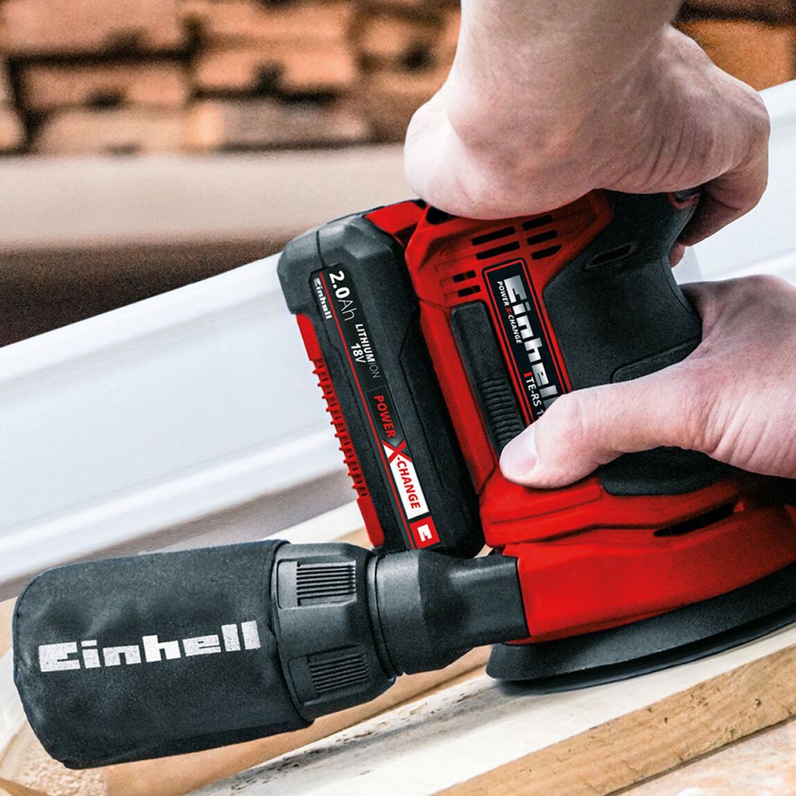    Einhell TE-RS 18 Li Solo Akülü Eksantrik Zımpara (Akü ve Şarj Cihazı Dahil Değildir.) 