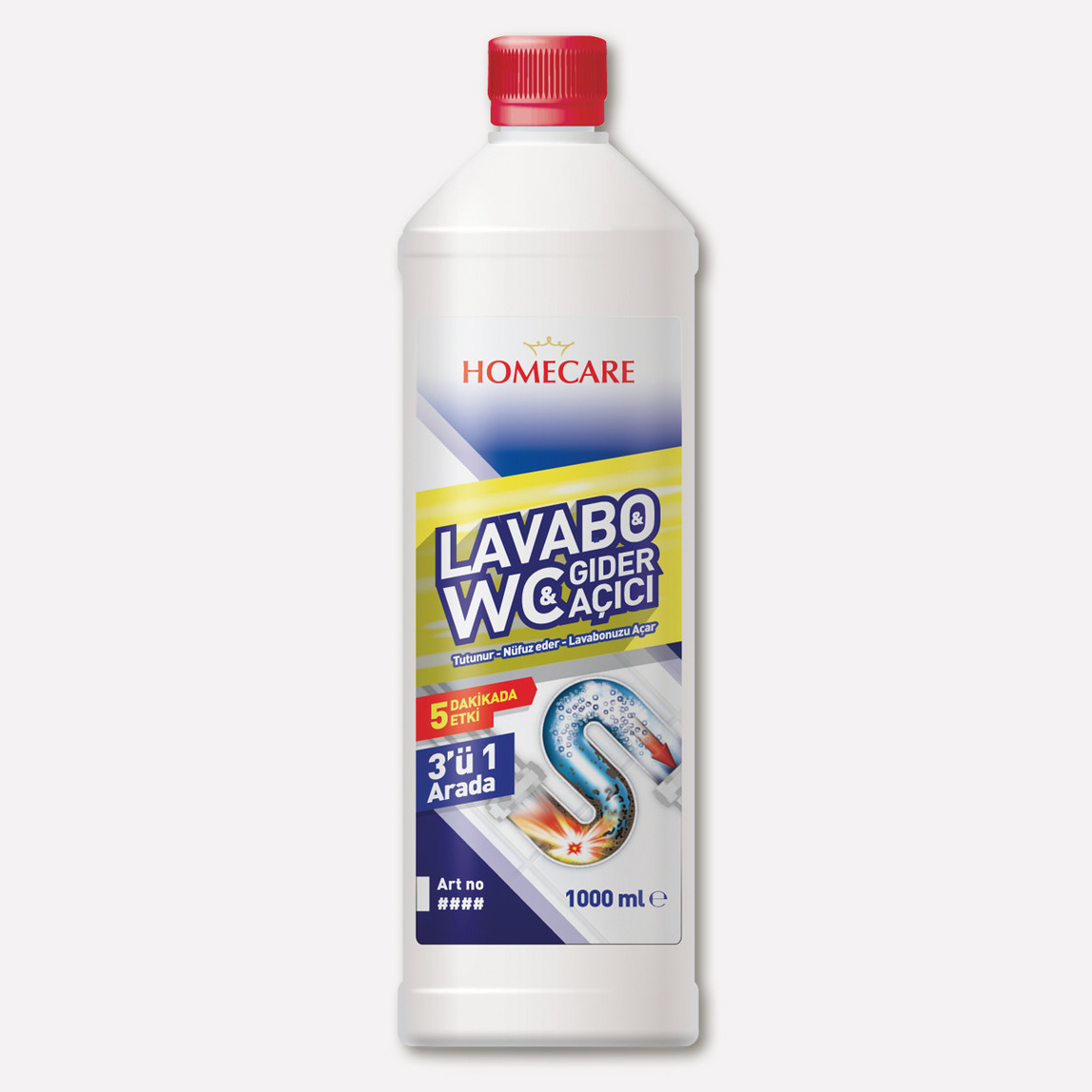 Homecare Lavabo-WC-Gider Açıcı 1000 ML_0