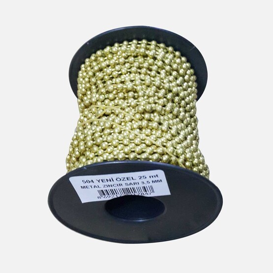 Yeni Özel 3,5 mm Metal Zincir Sarı 