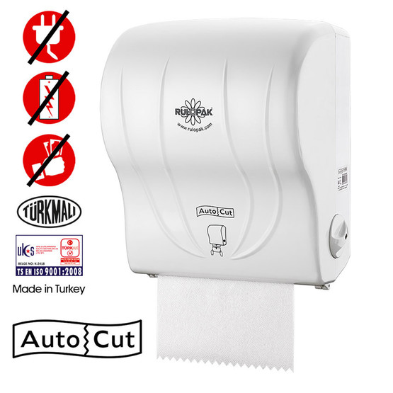 Rulopak Auto Cut Kağıt Havlu Makinesi Beyaz