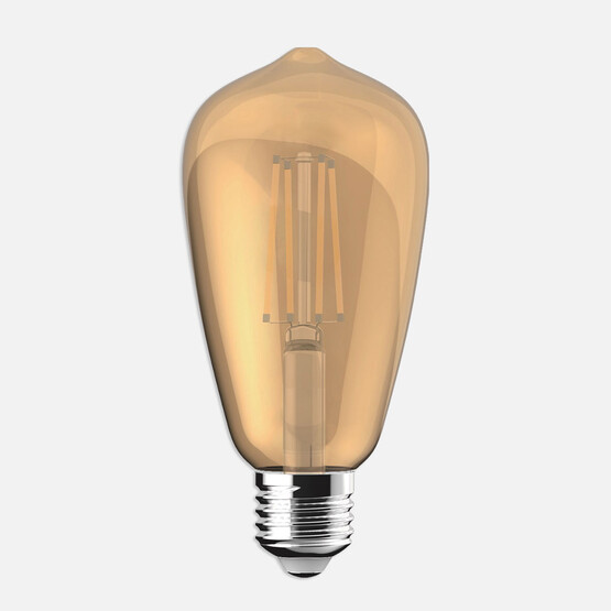 Ecolite Gold Filament ST64 6 W Sarı Klasik E27 Duy Led Ampul 