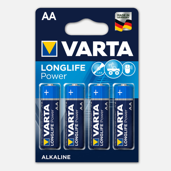 Varta Longlife Power  4 AA Alkalin Pil