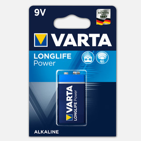 Varta Longlife Power 1 X 9 V Alkalin Pil