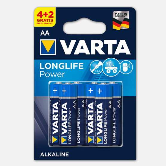 Varta Longlife Power  4+2 AA Alkalin Pil