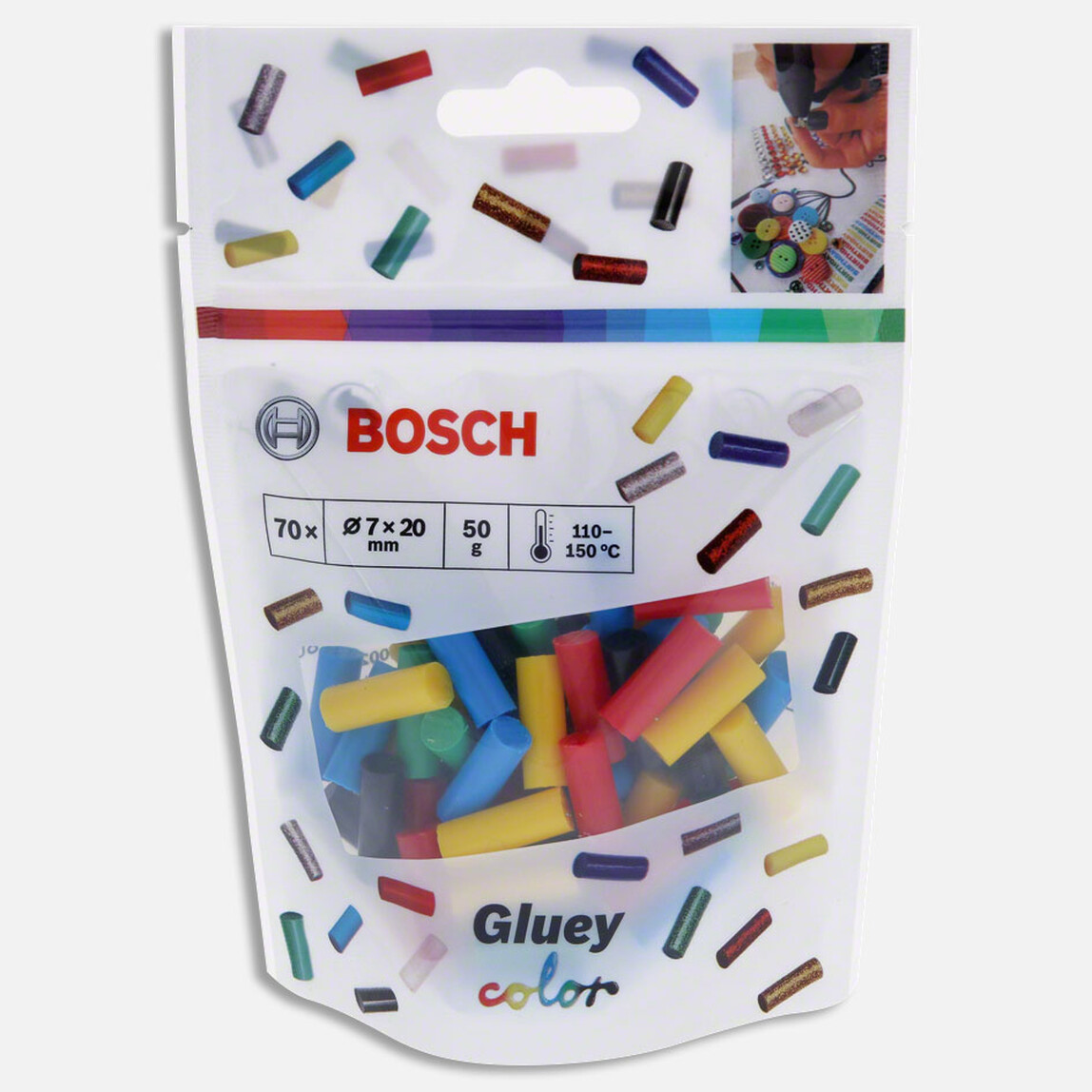    Bosch Gluey Tutkal Çubuğu 7mm - Şeffaf  