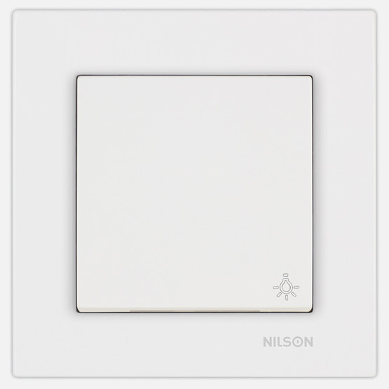 Nilson Moda Beyaz Işıklı Light Anahtar 