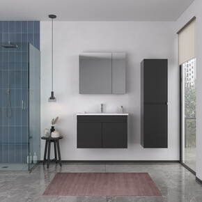 Bonitobagno Capri Aynalı 75 cm Üst Modül Banyo Dolabı_1