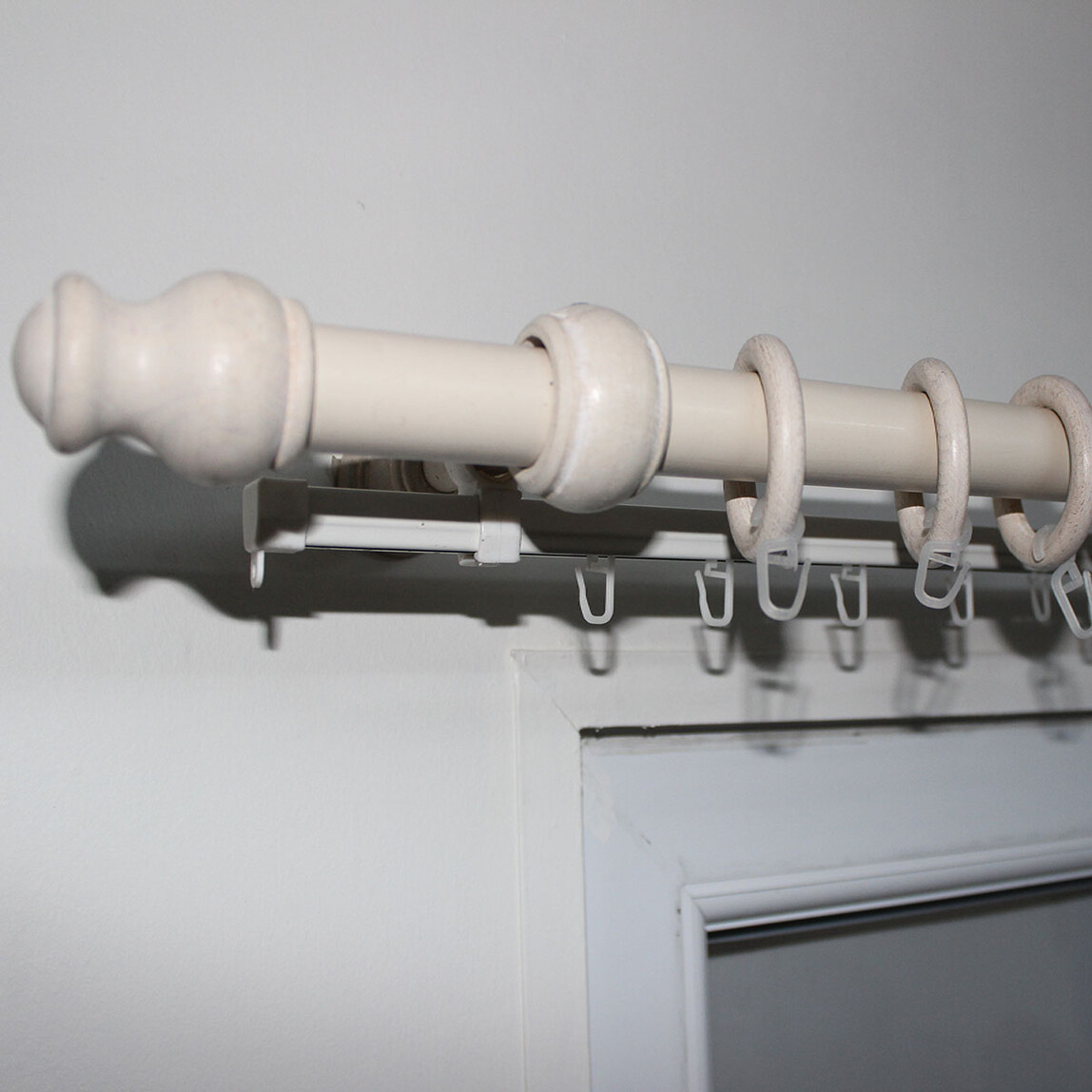    Linadora Ahşap Rustik 28 mm 250 cm Beyaz   