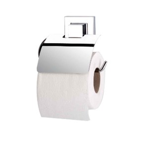 tekno-tel EasyFix Yapışkanlı Tuvalet Kağıtlığı Kapaklı