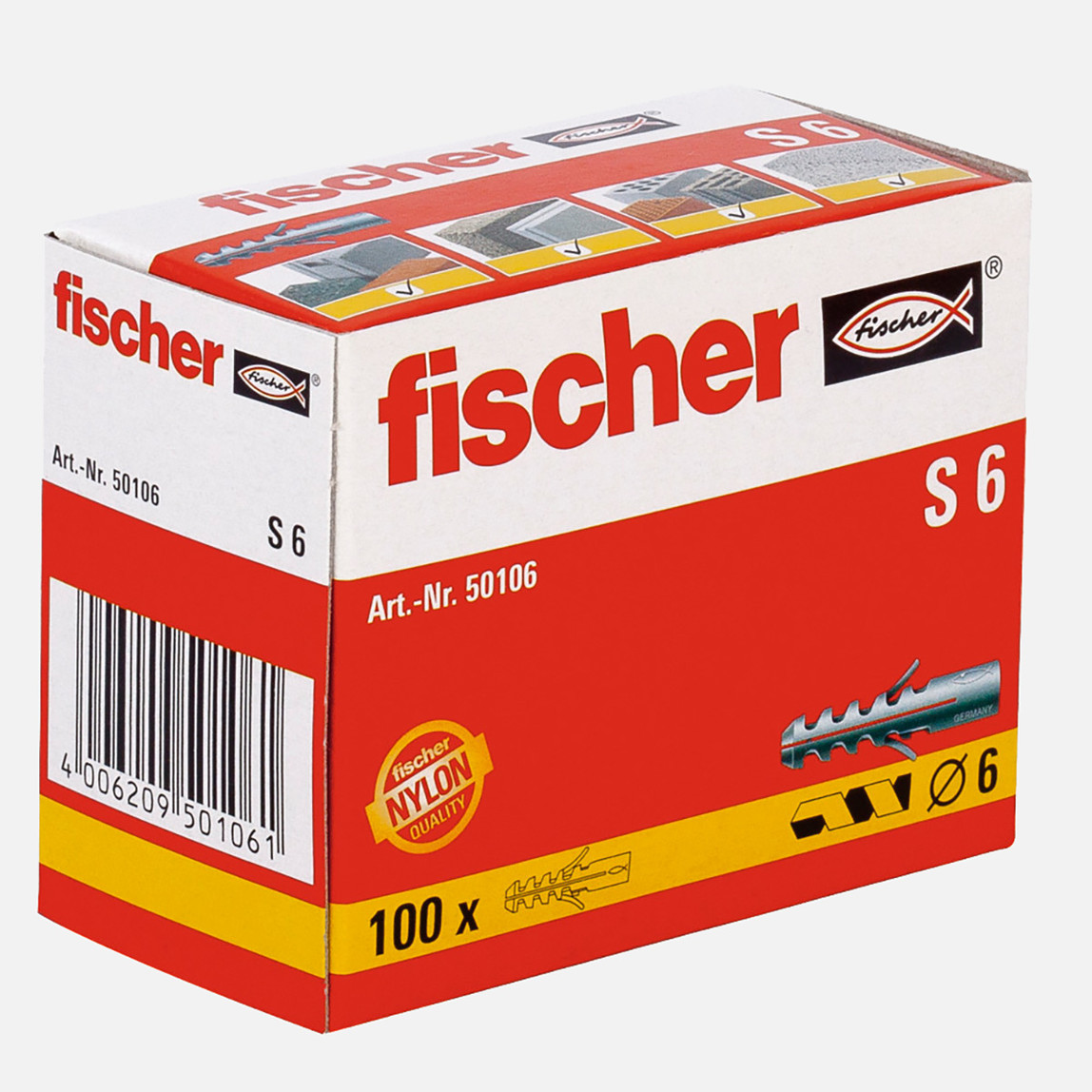 Fischer Dübel S6_0