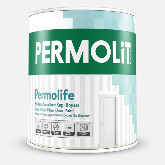 Permolit 0,75L Permolife Su Bazlı Amerikan Kapı Boyası Op-Baz