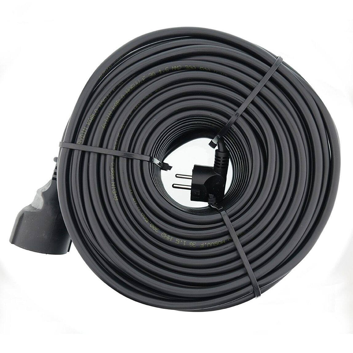    Tek-iş 3x1,5 mm Ttr 50 metre Erkek-Dişi Baskılı Uzatma Kablosu  