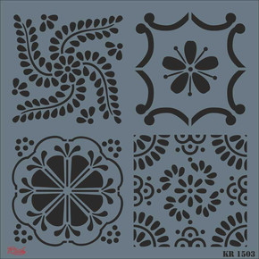 Fayans Stencil Xl 30x30 cm