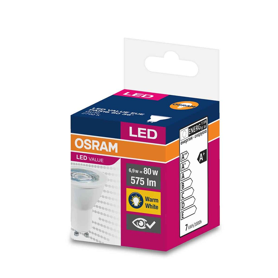 Led Par16 80 36 6,9W/827 Gu10 Led Spot Gu10 Sarı Işik 575 Lm_0