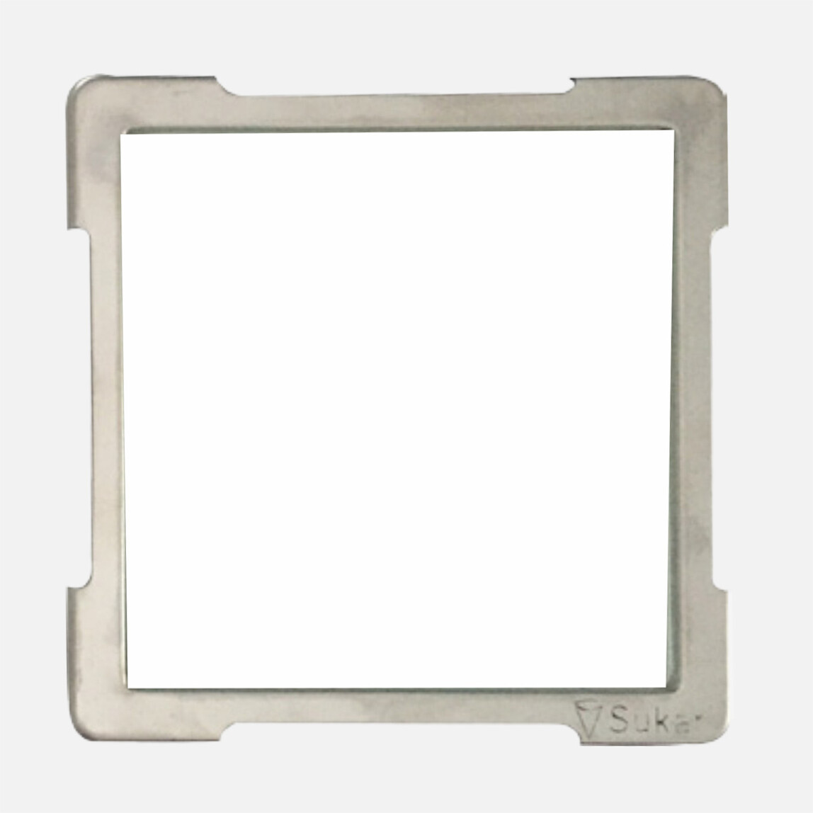    Sukar 10X10cm Beyaz Cam Izgaralı  