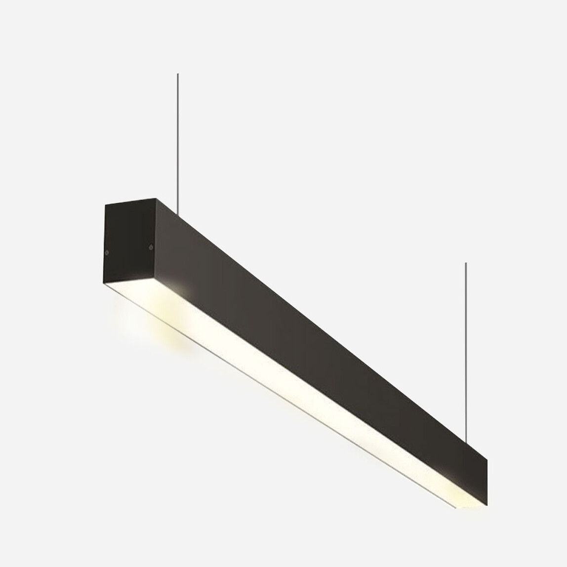    Dlc 120 cm 4000K Profil Plastik Dikdörtgen Tekli Modern Ledli Sarkıt Antrasit 4000K   