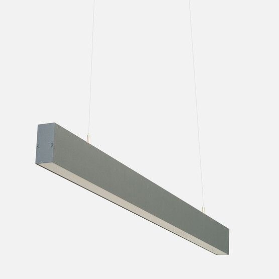 Dlc Profil Sarkıt 150 cm Plastik Dikdörtgen Tekli Modern Sarkıt Antrasit 4000K  