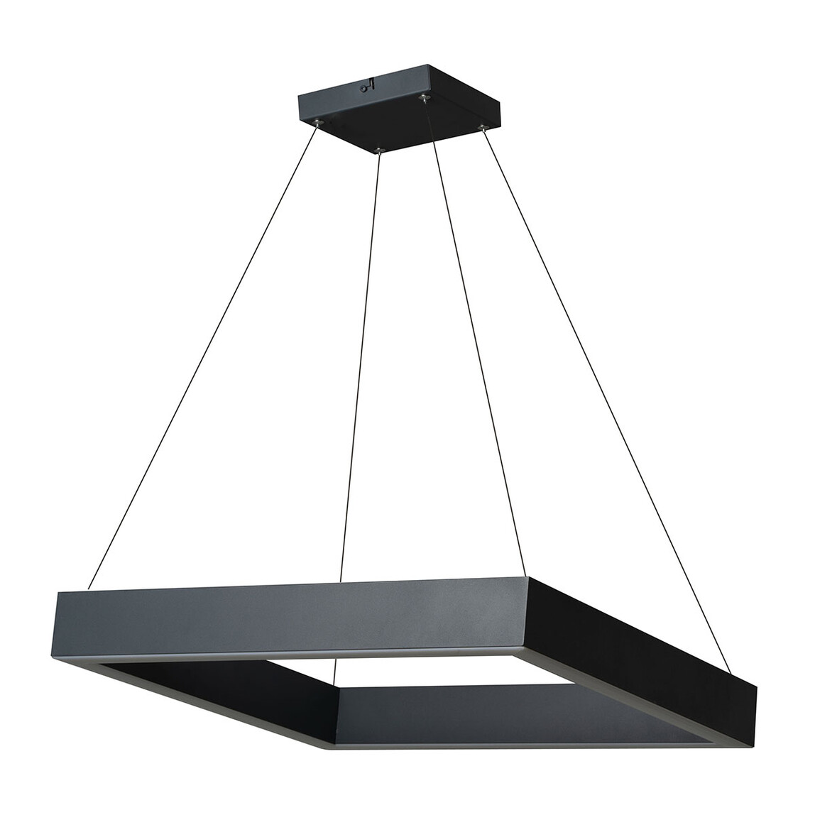    Dlc Profil Sarkıt 150 cm Plastik Kare Tekli Modern Sarkıt Antrasit 3000K   