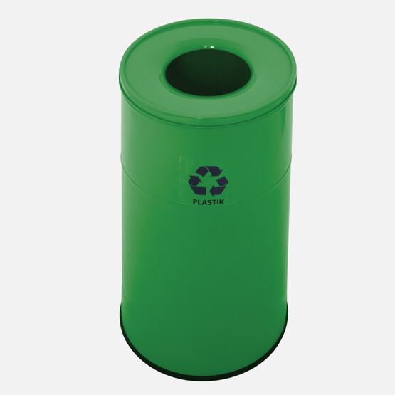 Efor Metal Geri Dönüşüm Çöp Kovası (Yeşil) 