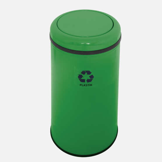 Efor Metal Atık Çöp Kovası (Yeşil)