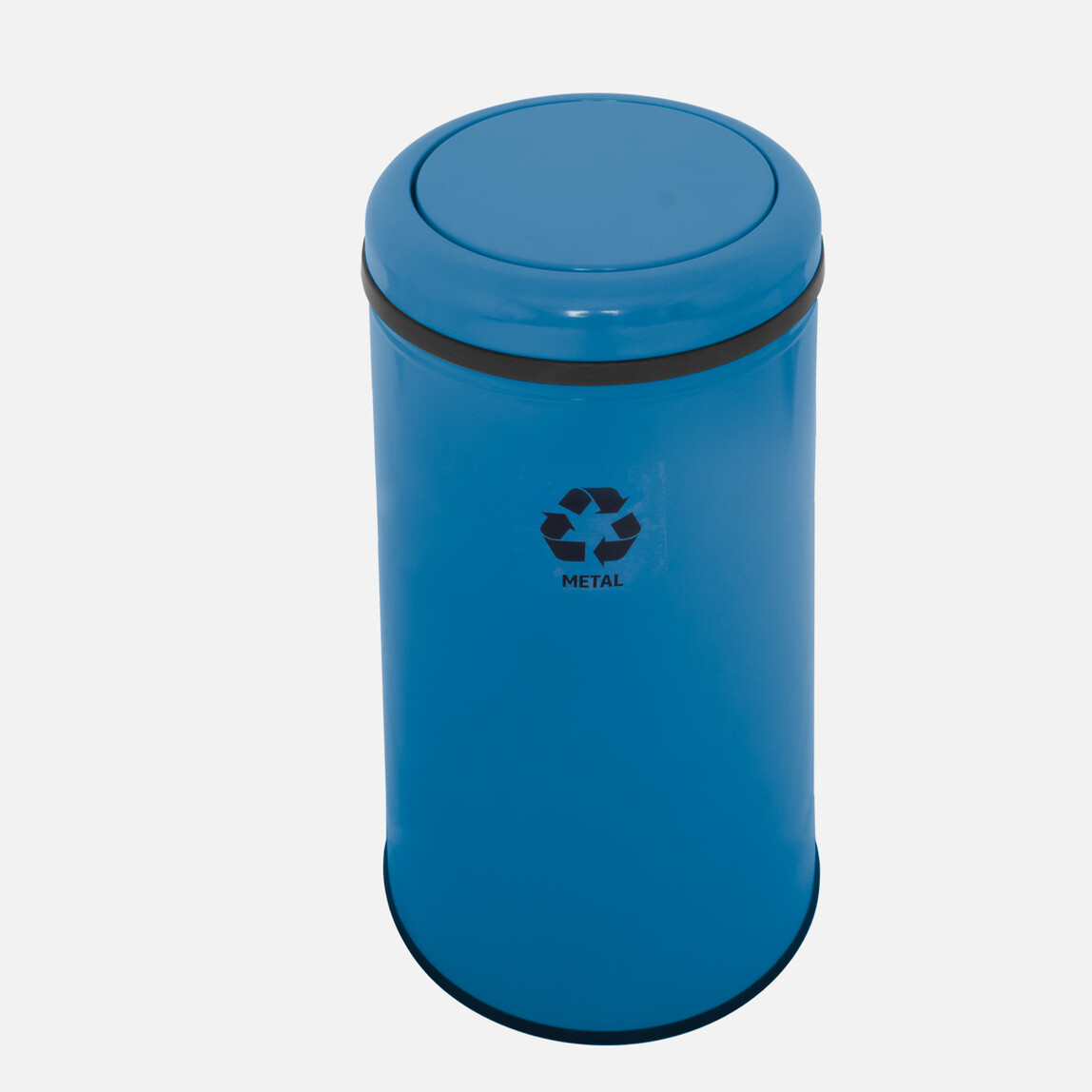    Efor Metal Atık Çöp Kovası (Mavi)  