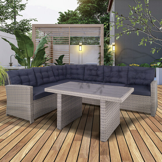 Sunfun Susia Rattan Bej Köşe Oturma Grubu 